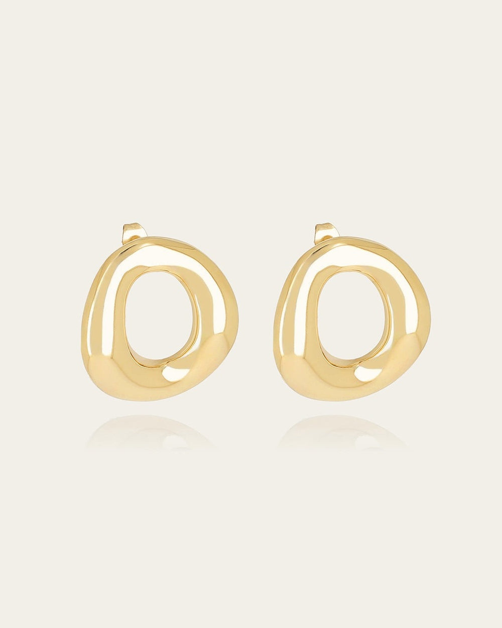 Boucles d'oreilles Cesira (Acier doré)