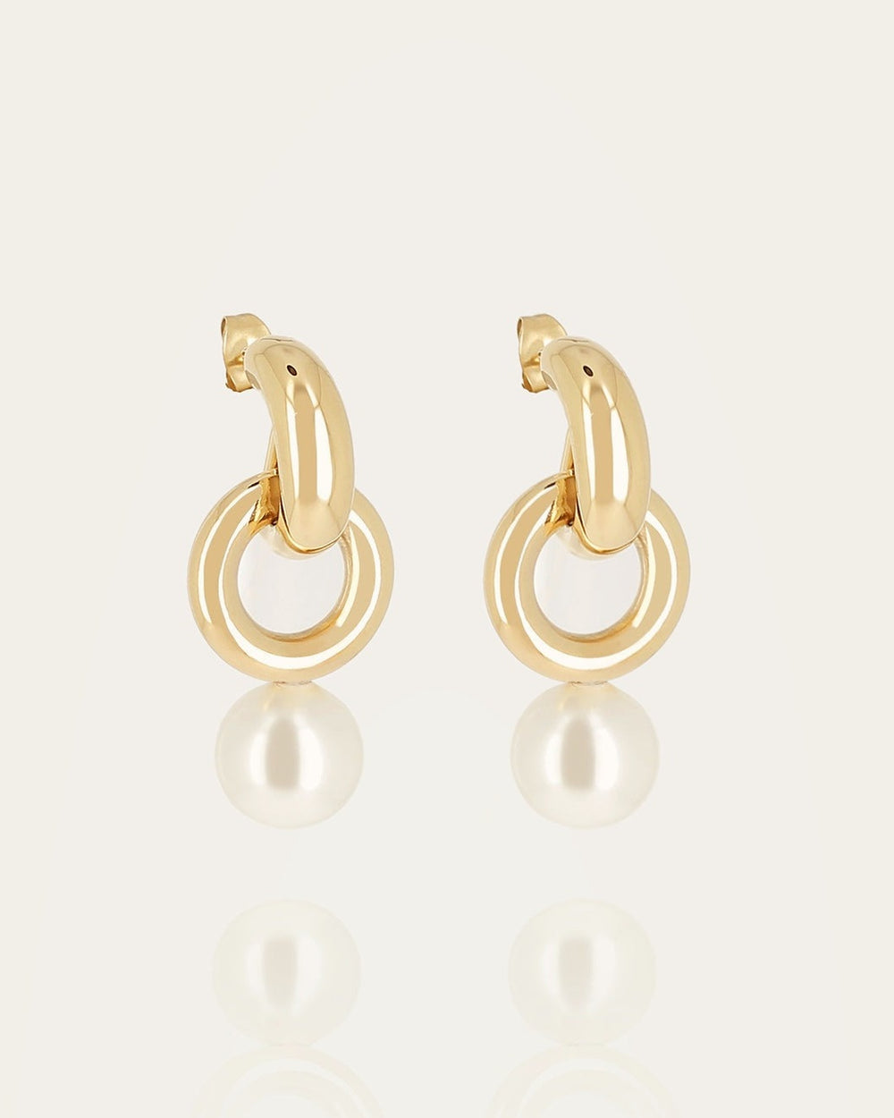Boucles d'oreilles Laia (Acier doré)
