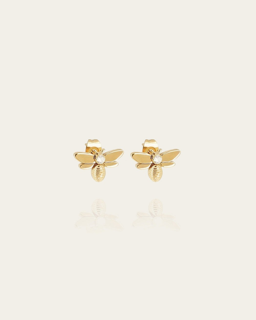 Abeja Earrings (Gold-plated Steel)