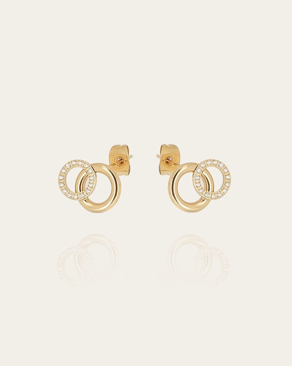 Boucles d'oreilles Antonio (Acier doré)