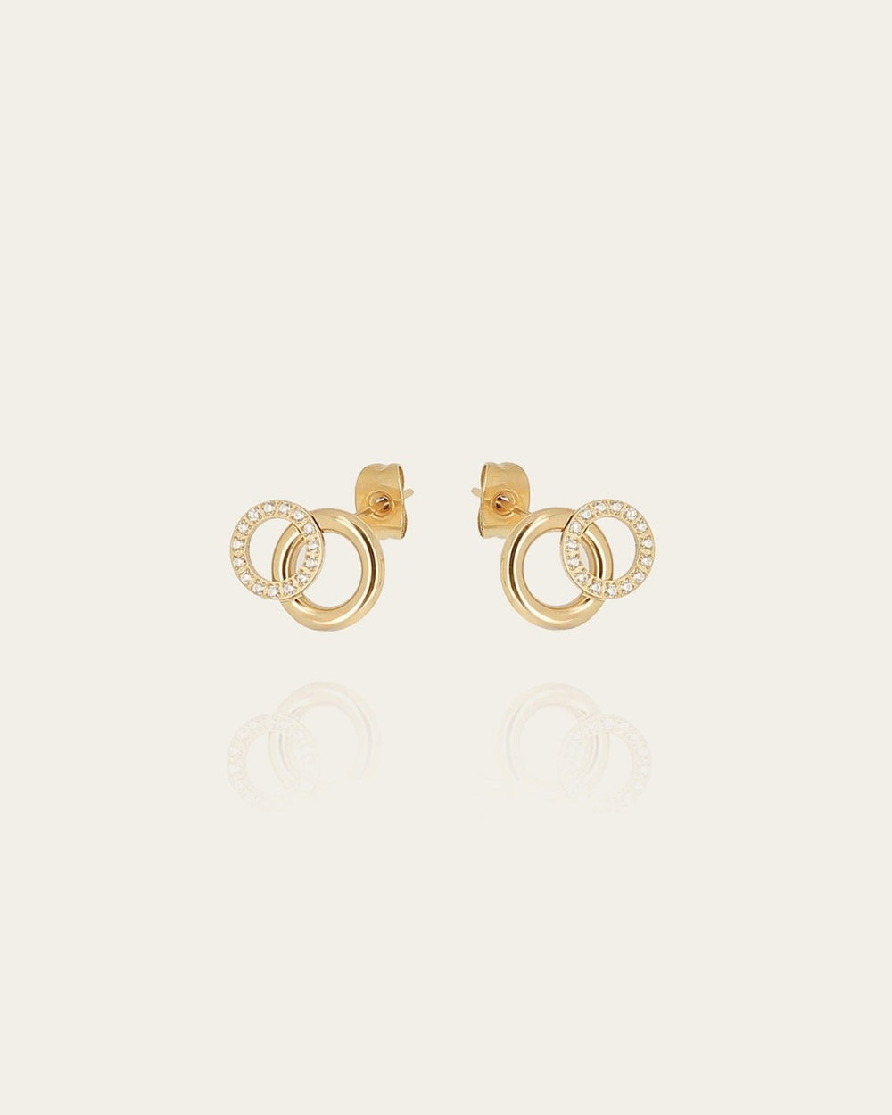 Boucles d'oreilles Antonio (Acier doré)