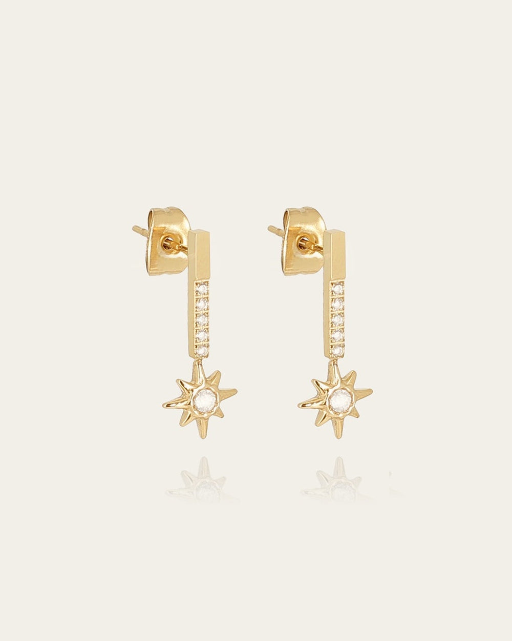 Boucles d'oreilles Dispara (Acier doré)