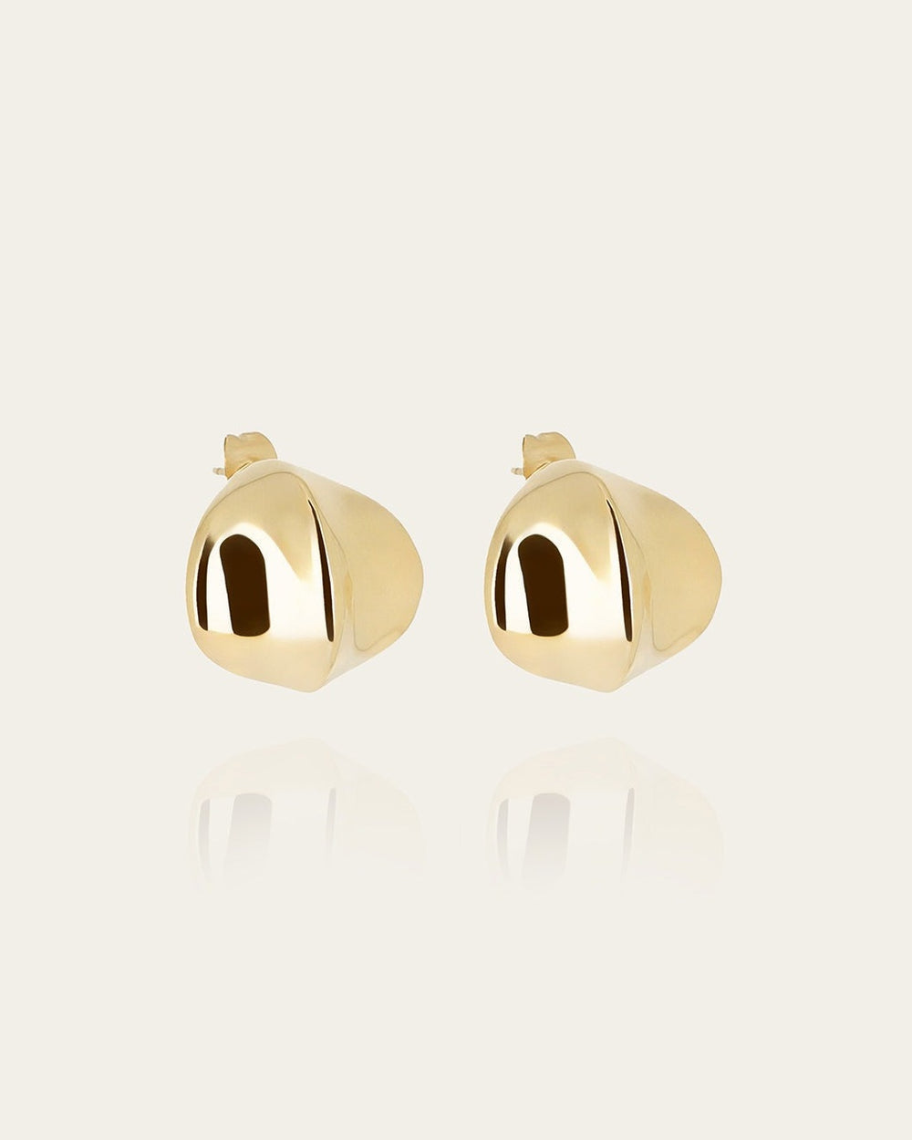 Boucles d'oreilles Hotori (Acier doré)