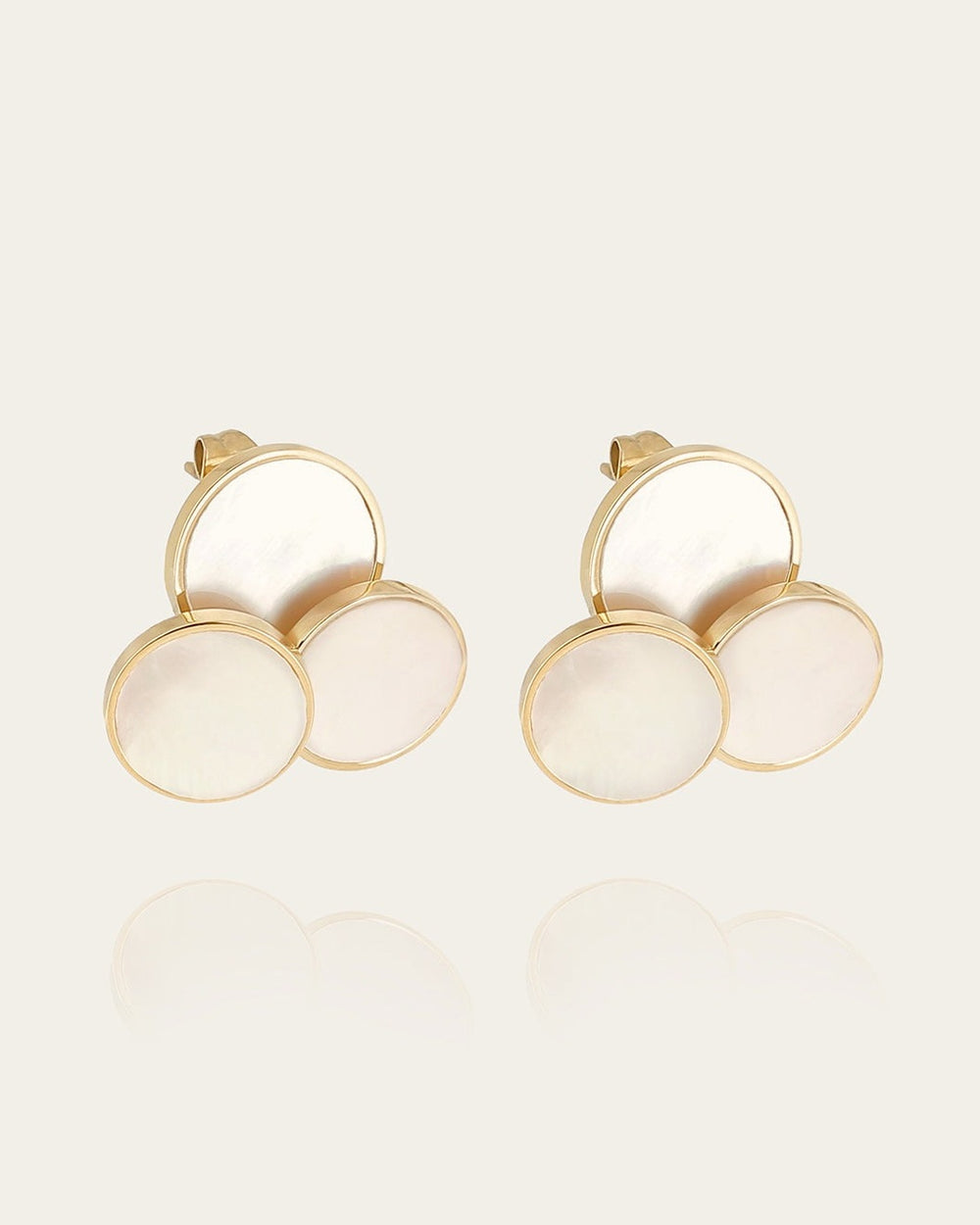 Boucles d'oreilles Anouk (Acier doré)