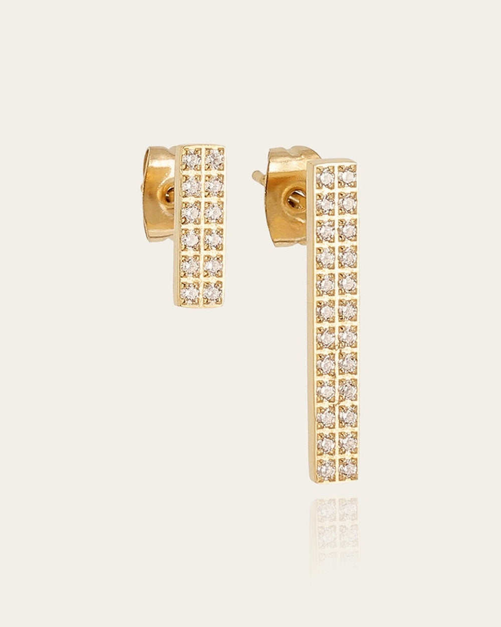 Boucles d'oreilles Cinzia (Acier doré)