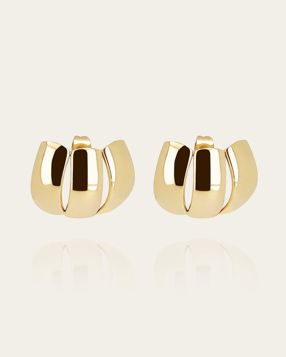 Aramaki Earrings (Gold-plated Steel)