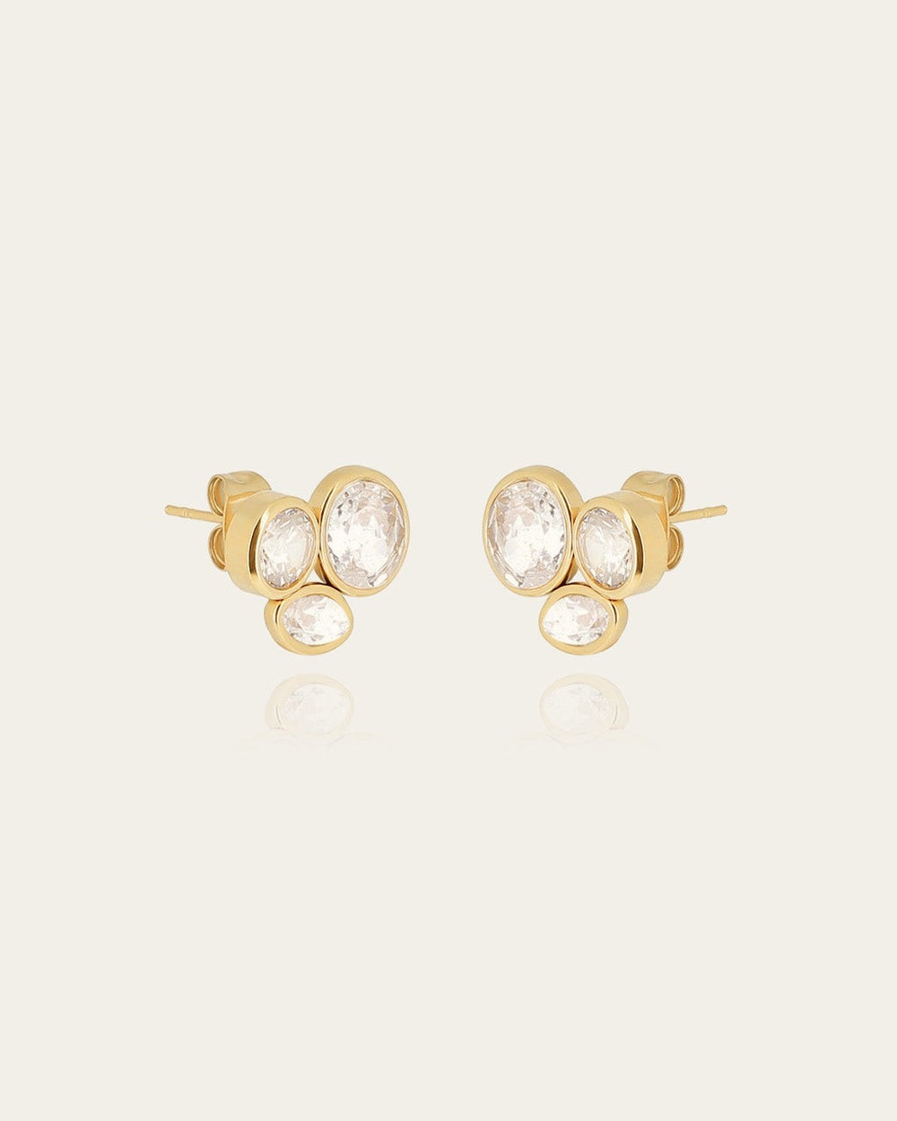 Boucles d'oreilles Galane (Acier doré)