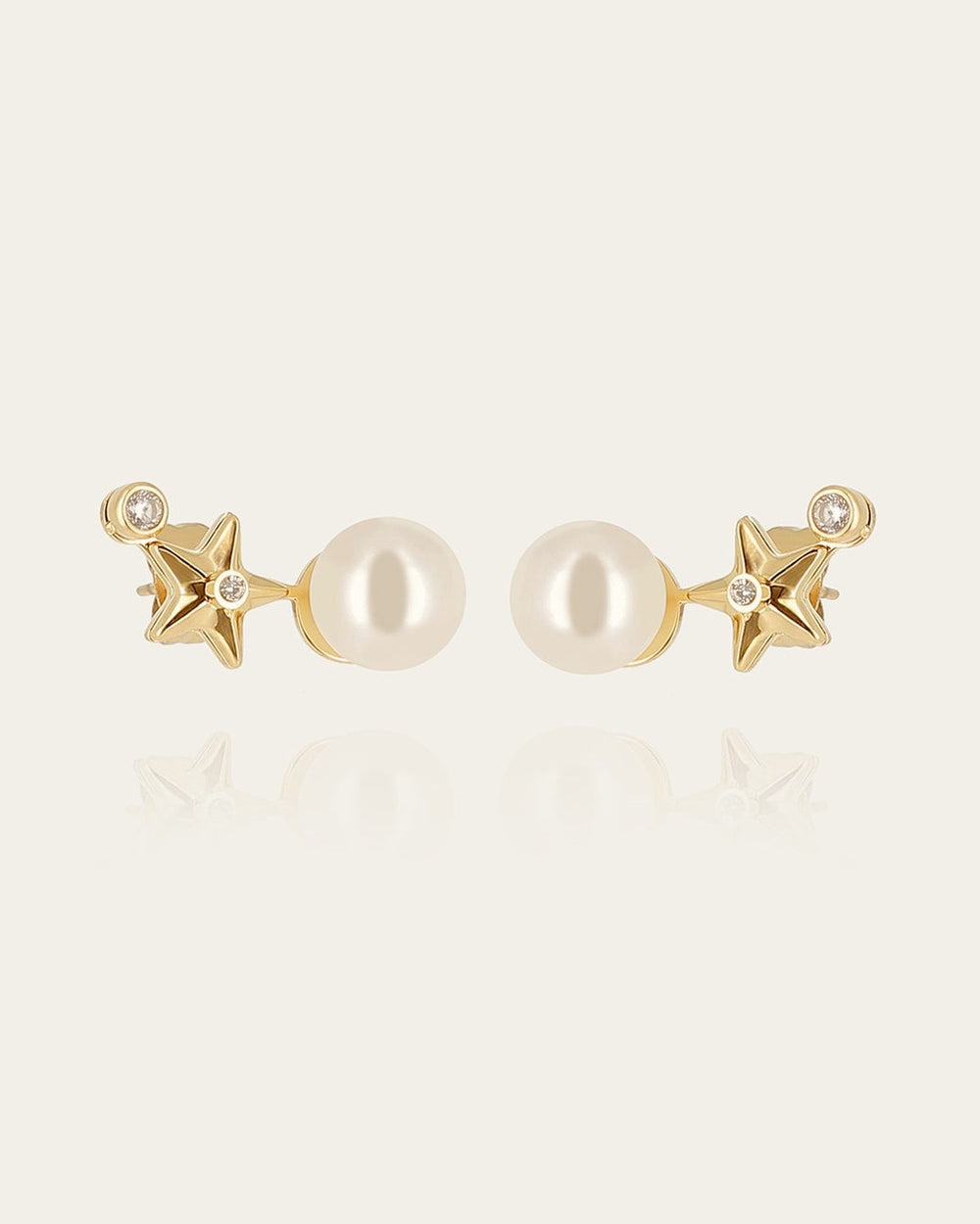 Boucles d'oreilles Topo (Acier doré)