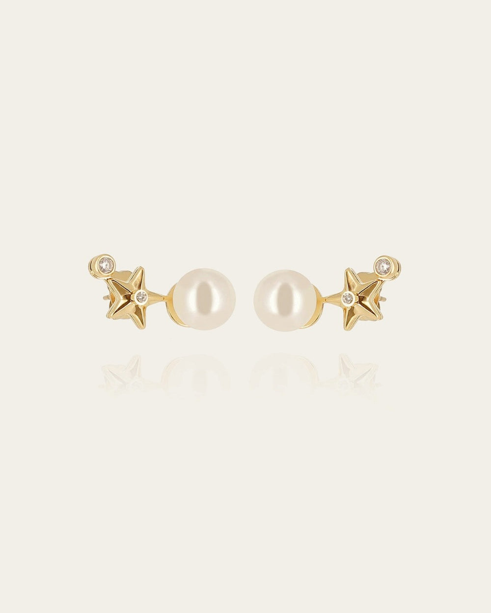 Boucles d'oreilles Topo (Acier doré)