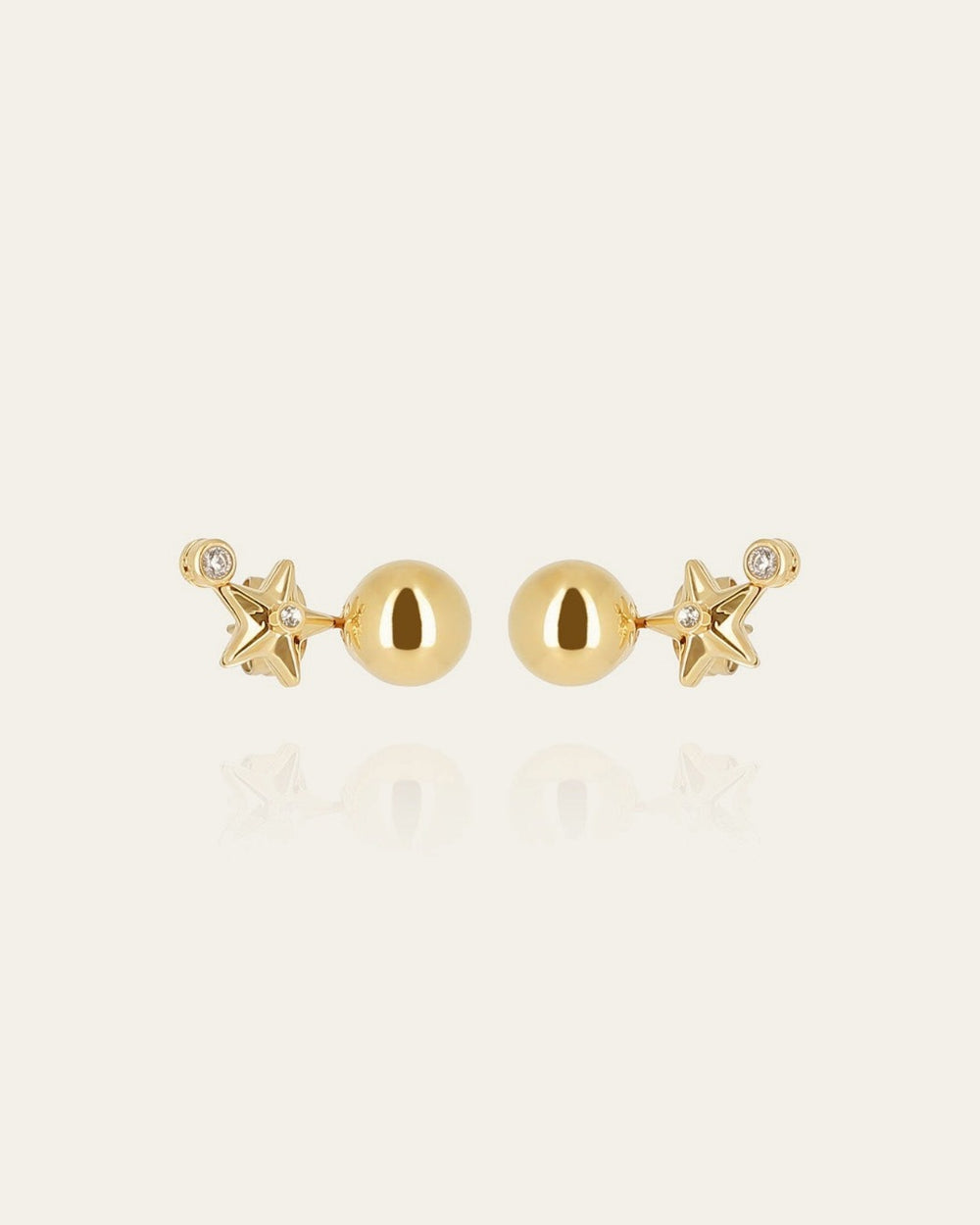 Tracks Earrings (Gold-plated steel)