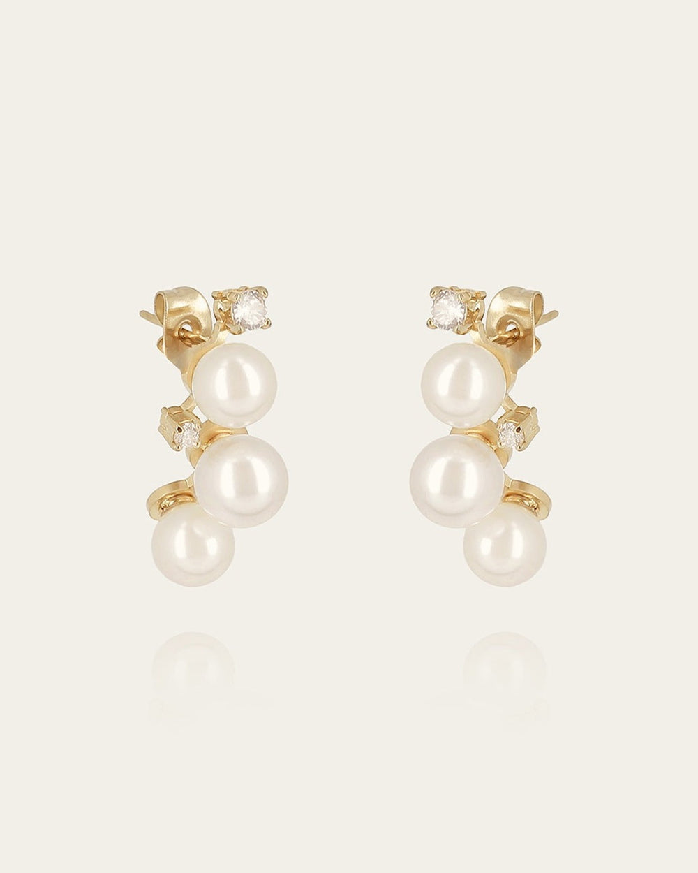 Boucles d'oreilles Terrazzo (Acier doré)