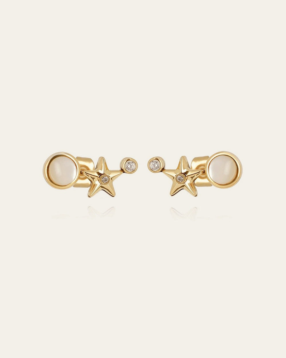 Enigma Earrings (Gold-plated steel)