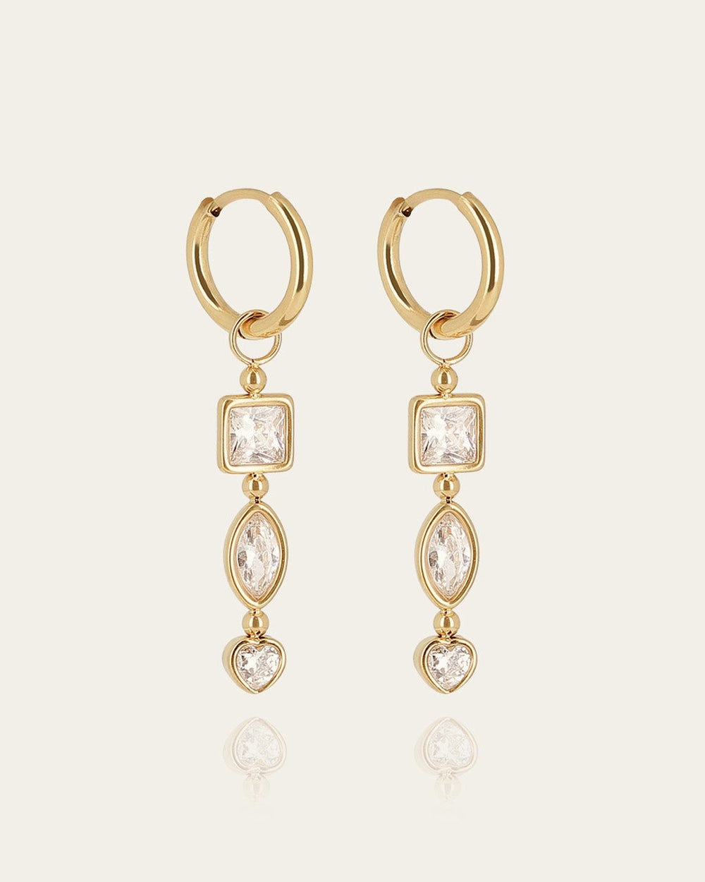 Boucles d'oreilles Ugento (Acier doré)