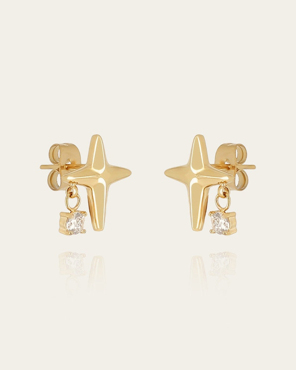 Tandalo earrings (Gold-plated steel)