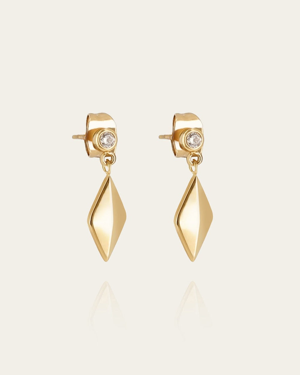 Boucles d'oreilles Paterno (Acier doré)