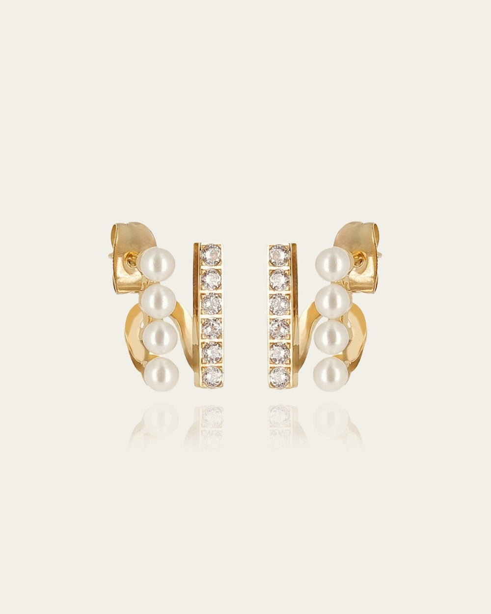 Boucles d'oreilles Gregorio (Acier doré)