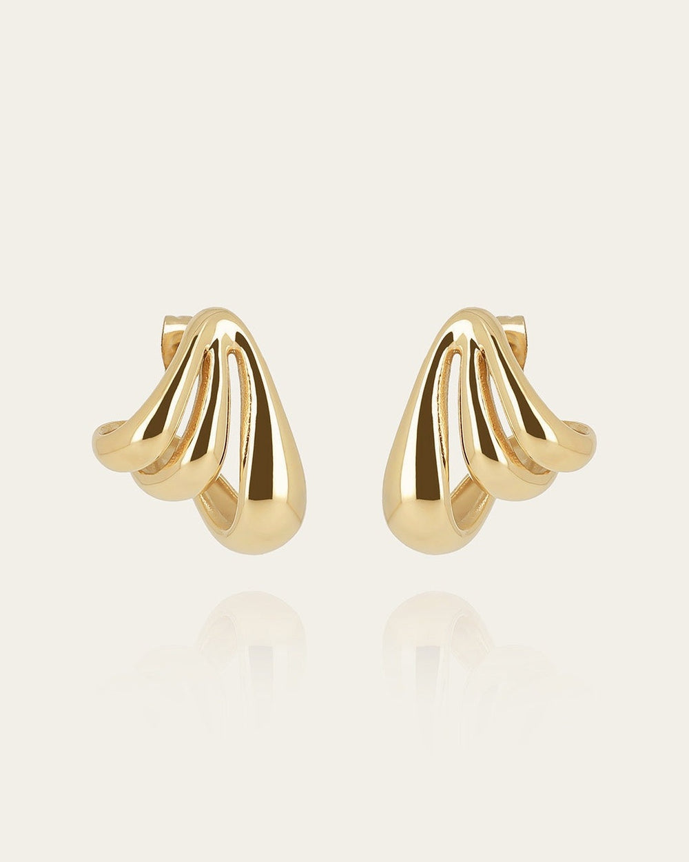Biasi earrings (Gold-plated steel
