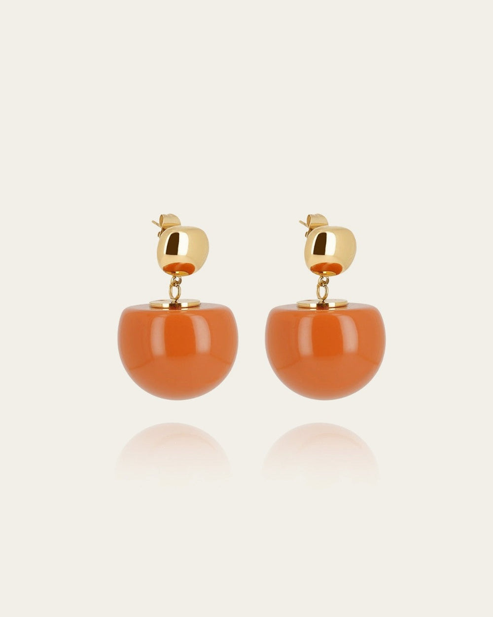 Boucles d'oreilles Rosazia (Acier doré)