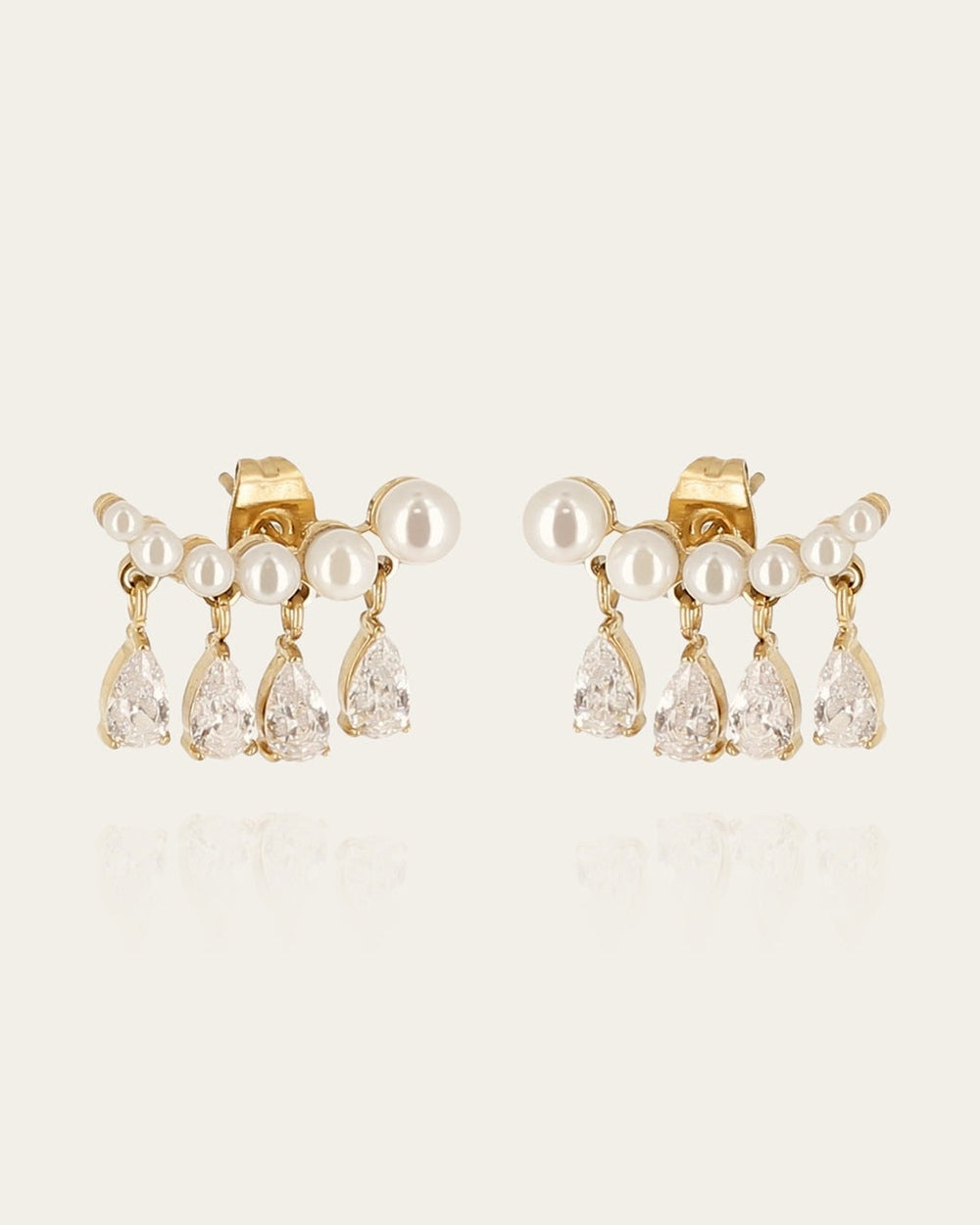 Boucles d'oreilles Orbai (Acier doré)