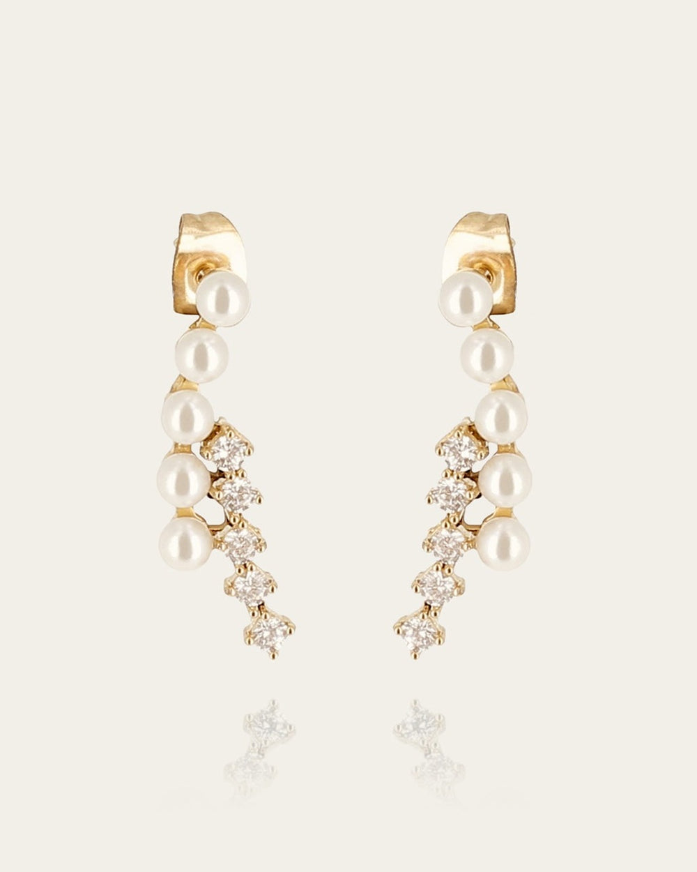 Boucles d'oreilles Nido (Acier doré)