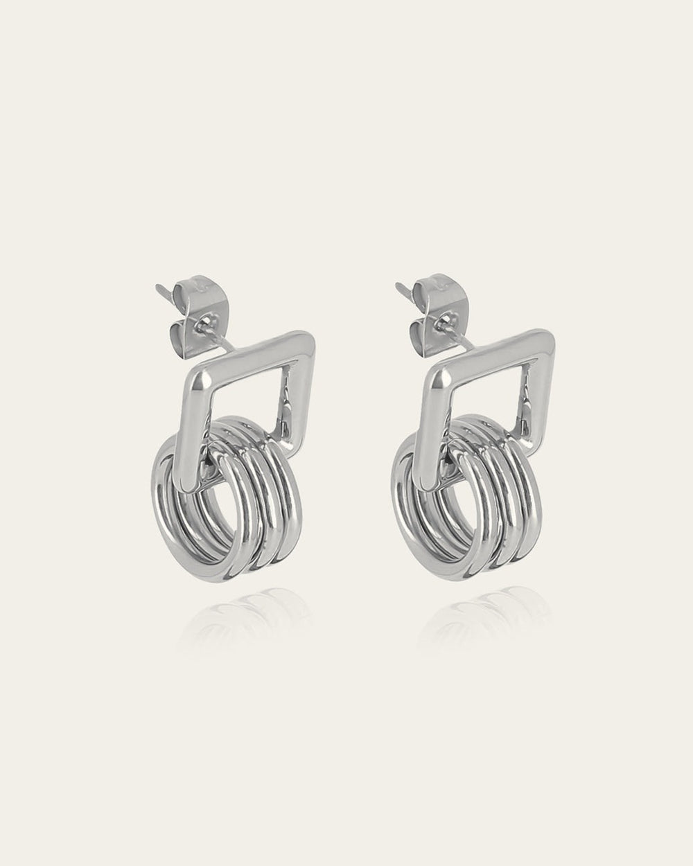 Boucles d'oreilles Vian (Acier)