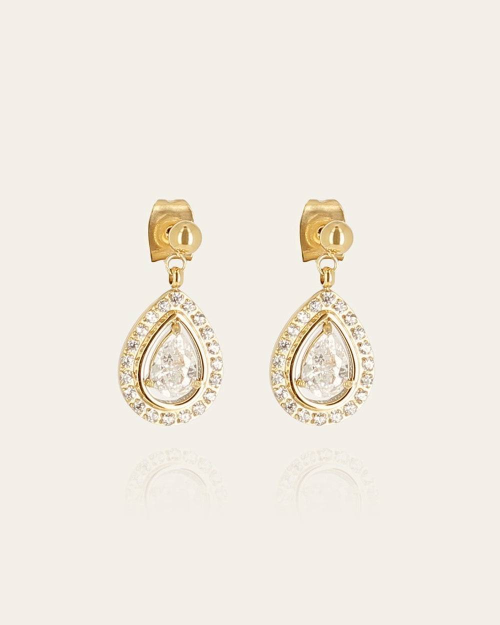 Boucles d'oreilles Izel (Acier doré)
