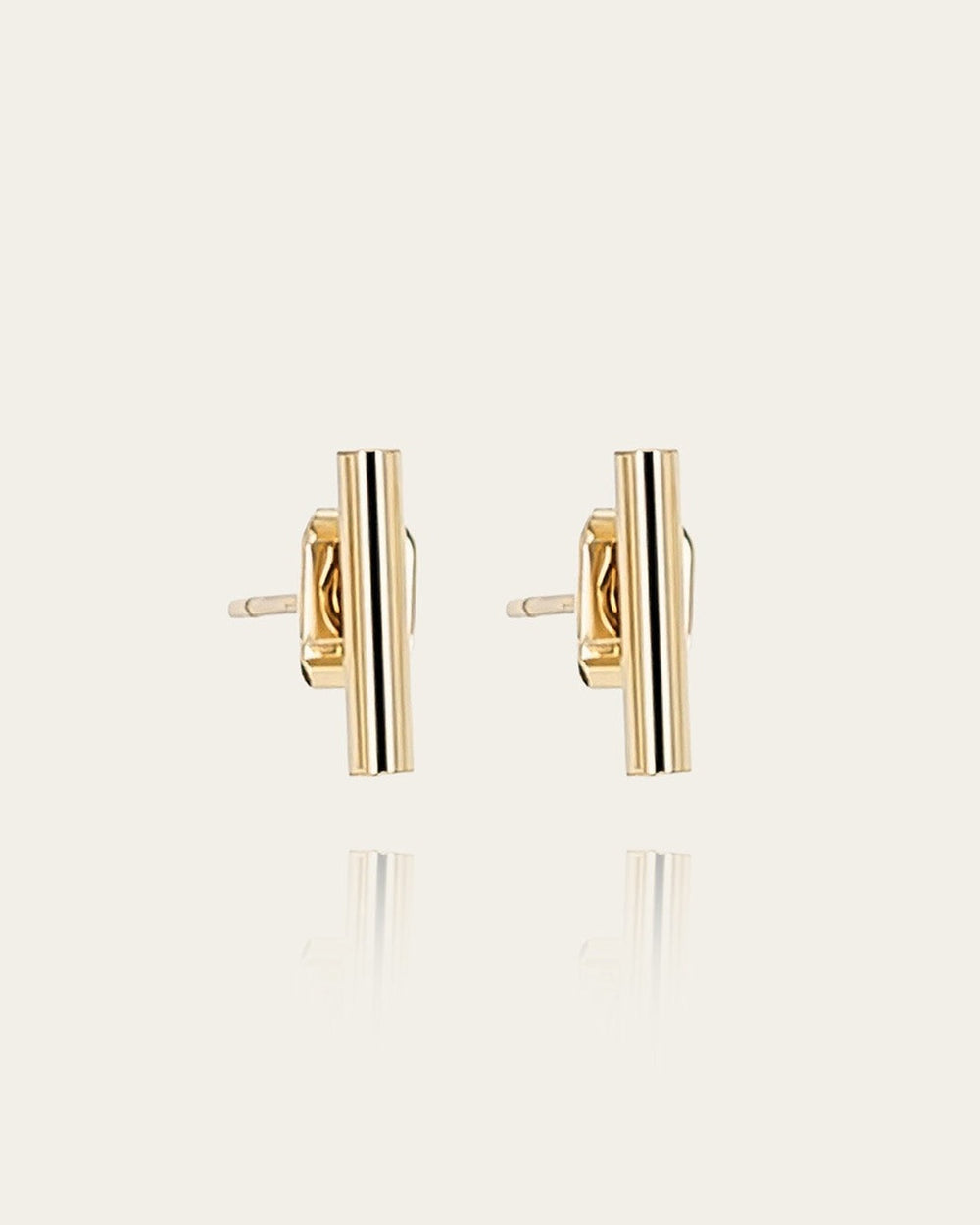 Boucles d'oreilles Mini Starky (Acier doré)