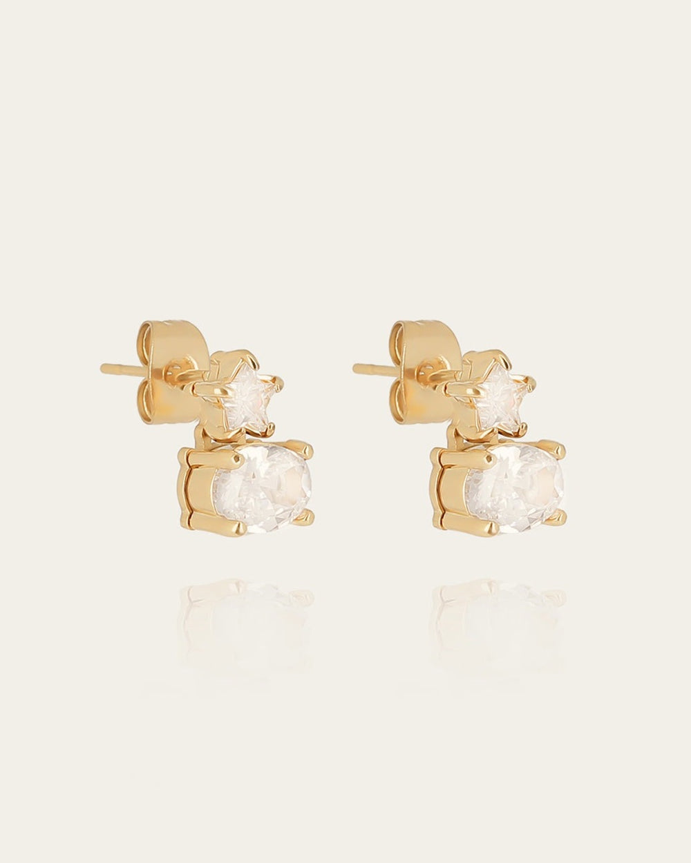 Boucles d'oreilles Gioia (Acier doré)