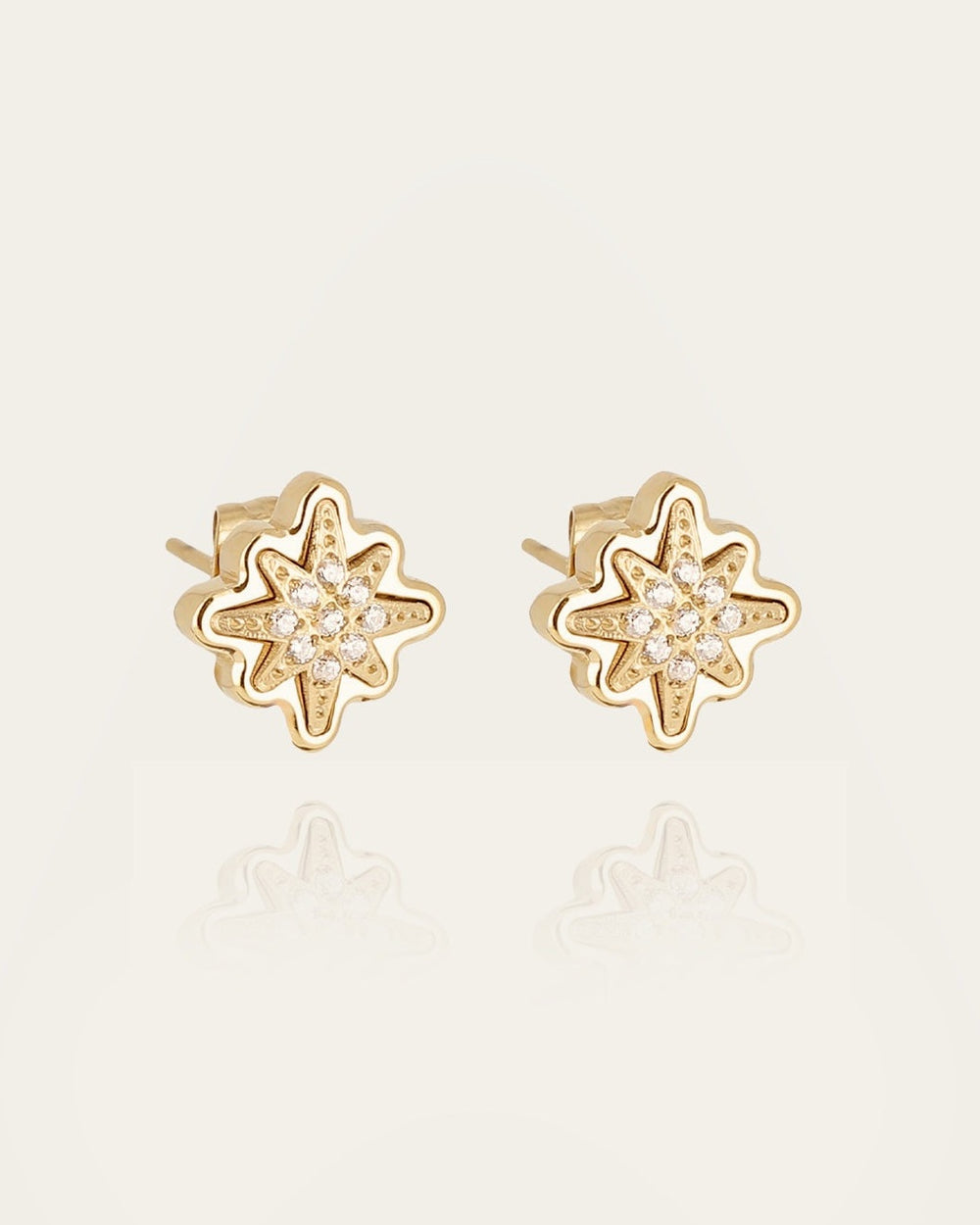 Boucles d'oreilles Acilia (Acier doré)
