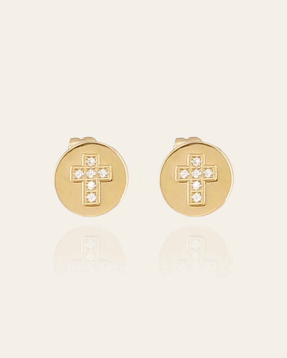 Boucles d'oreilles Trezza (Acier doré)