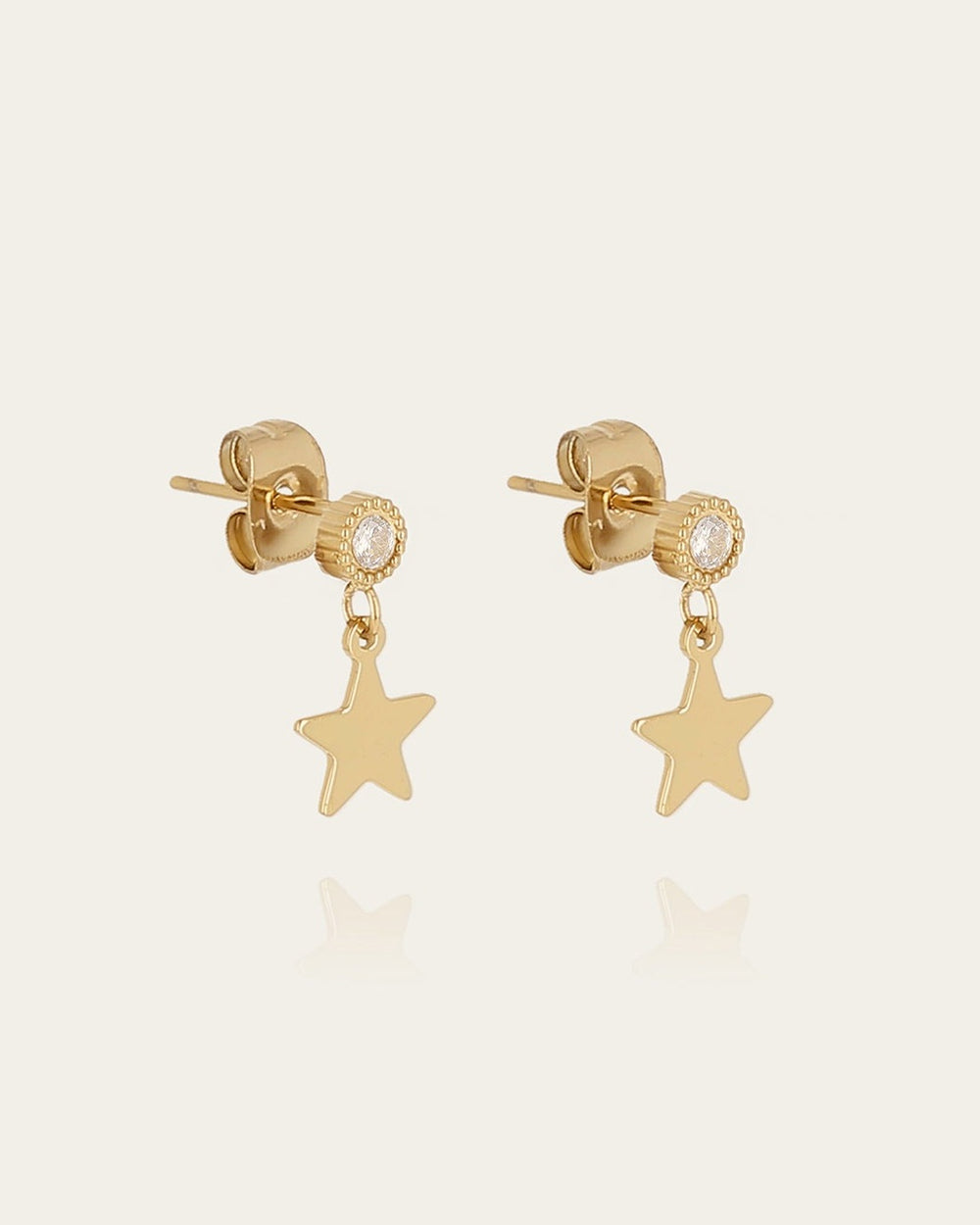 Boucles d'oreilles Serifos (Acier doré)