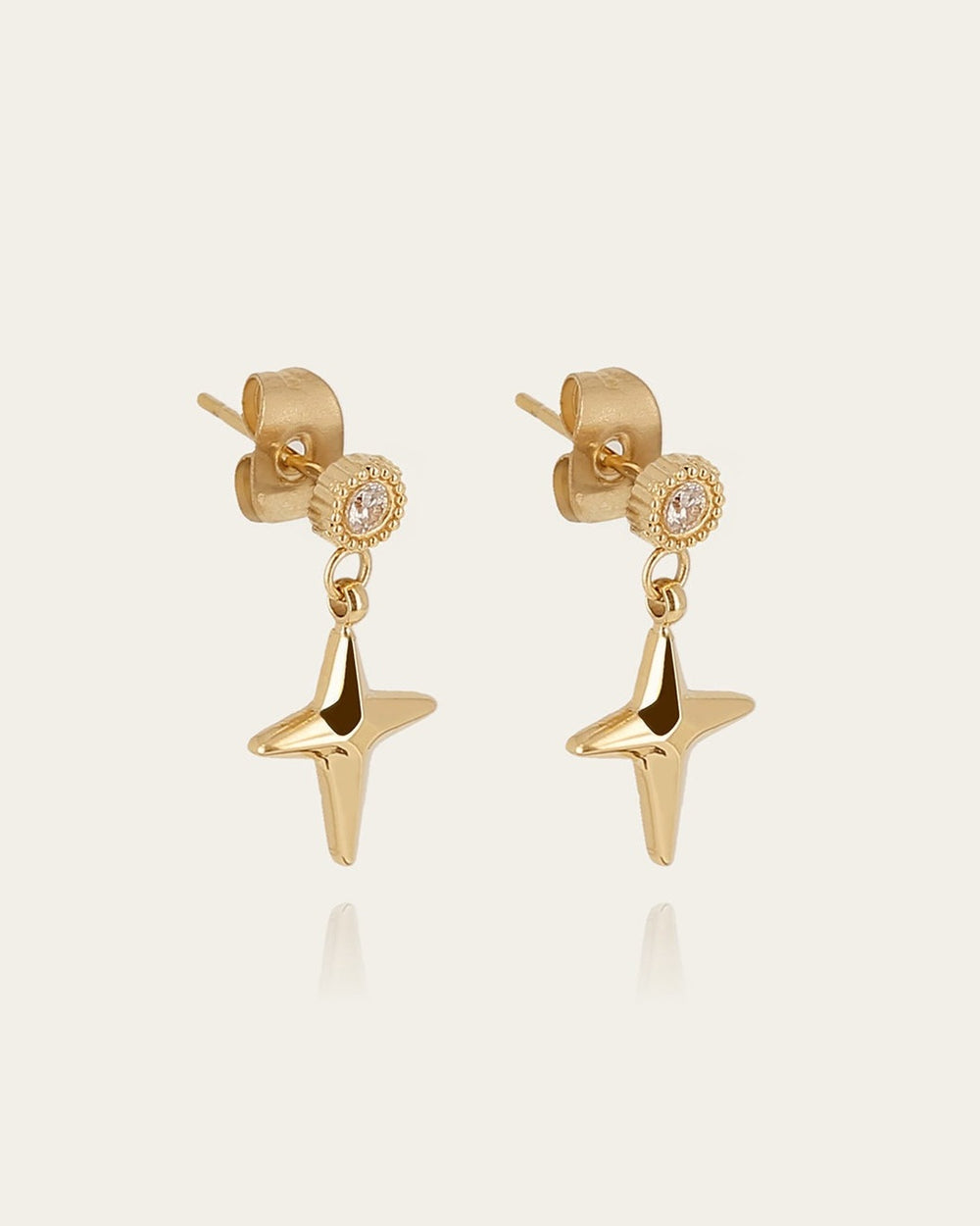 Boucles d'oreilles Paros (Acier doré)