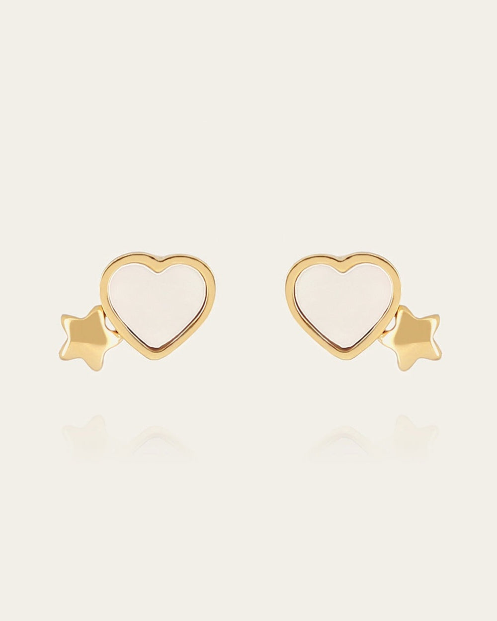 Boucles d'oreilles Elwen (Acier doré)