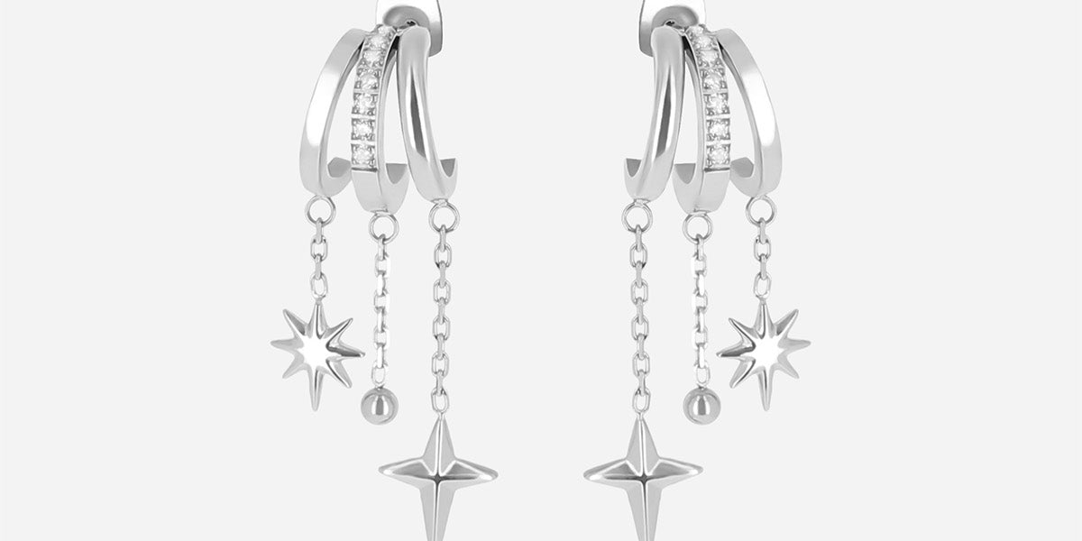 Boucles d'oreilles Valentina (Acier)