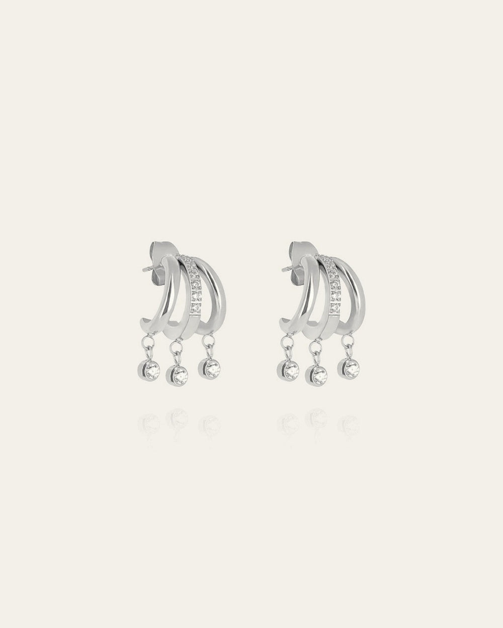 Silvia Earrings (Steel)