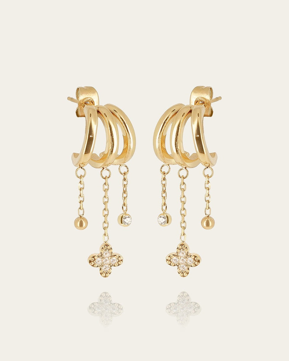 Cristina Earrings (Gold-plated Steel)