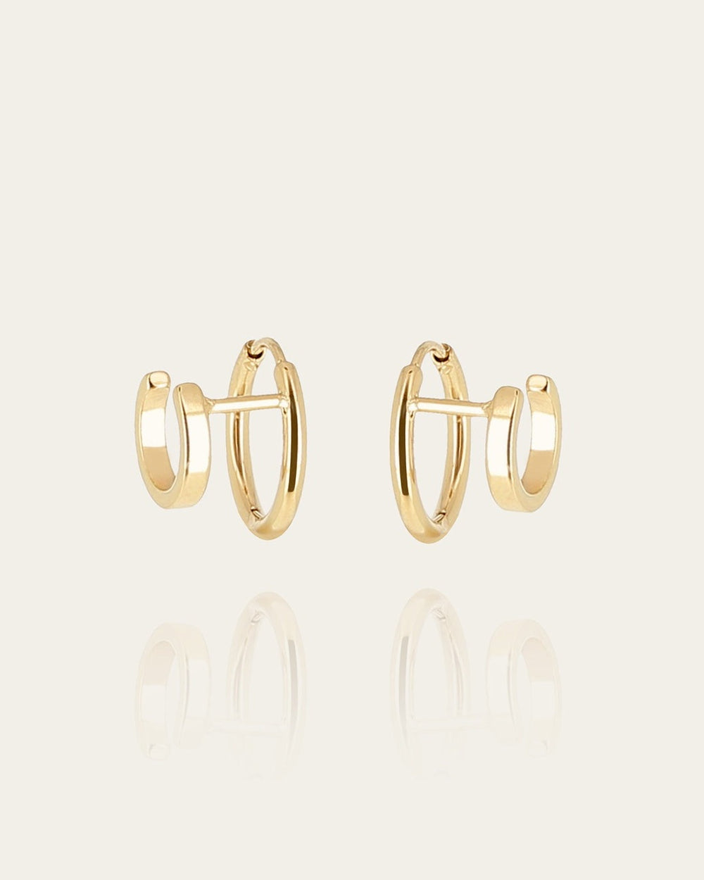 Boucles d'oreilles Ancila (Acier doré)