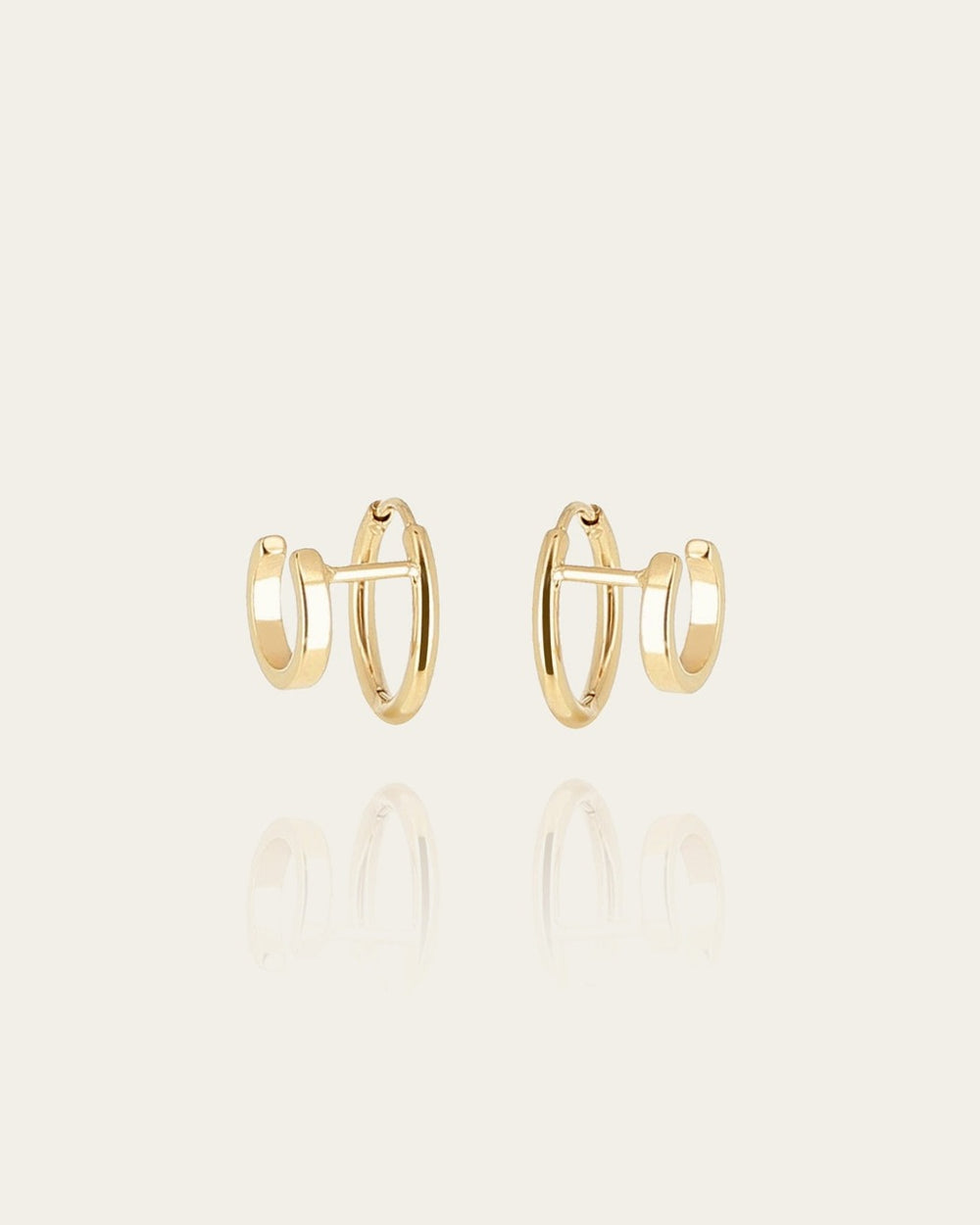 Boucles d'oreilles Ancila (Acier doré)