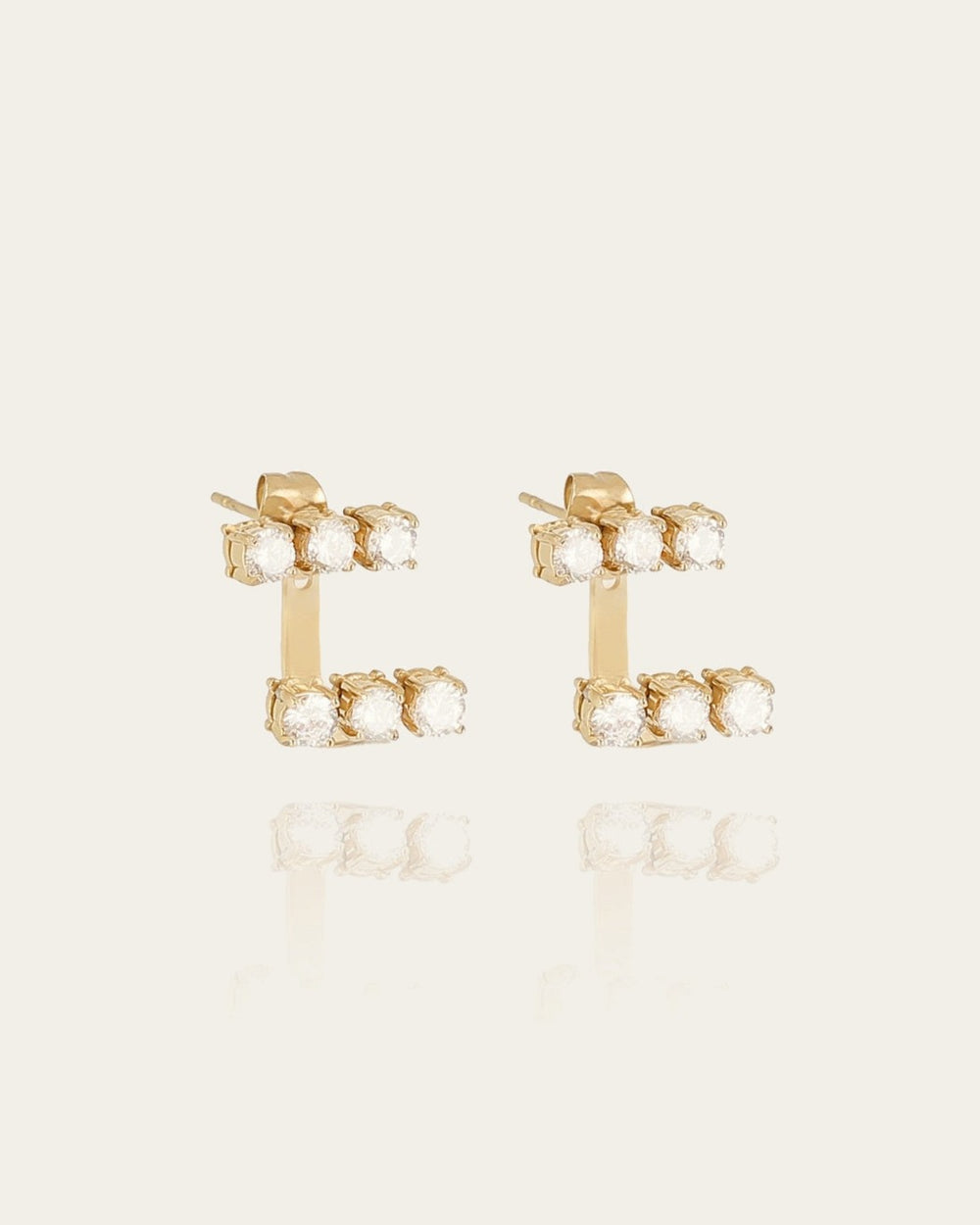 Boucles d'oreilles Caterina (Acier doré)