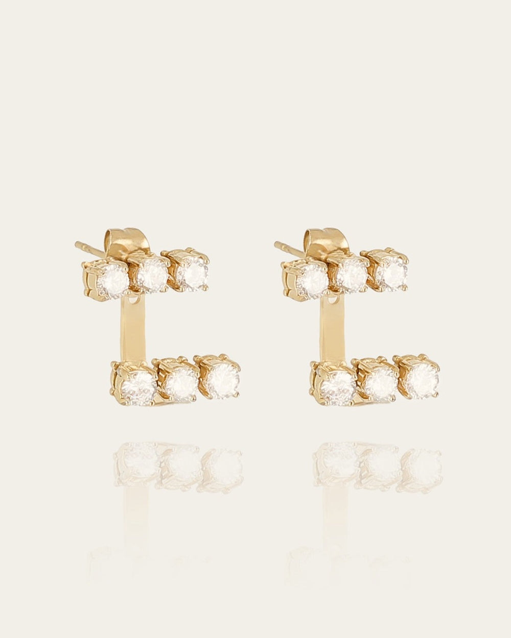 Boucles d'oreilles Caterina (Acier doré)