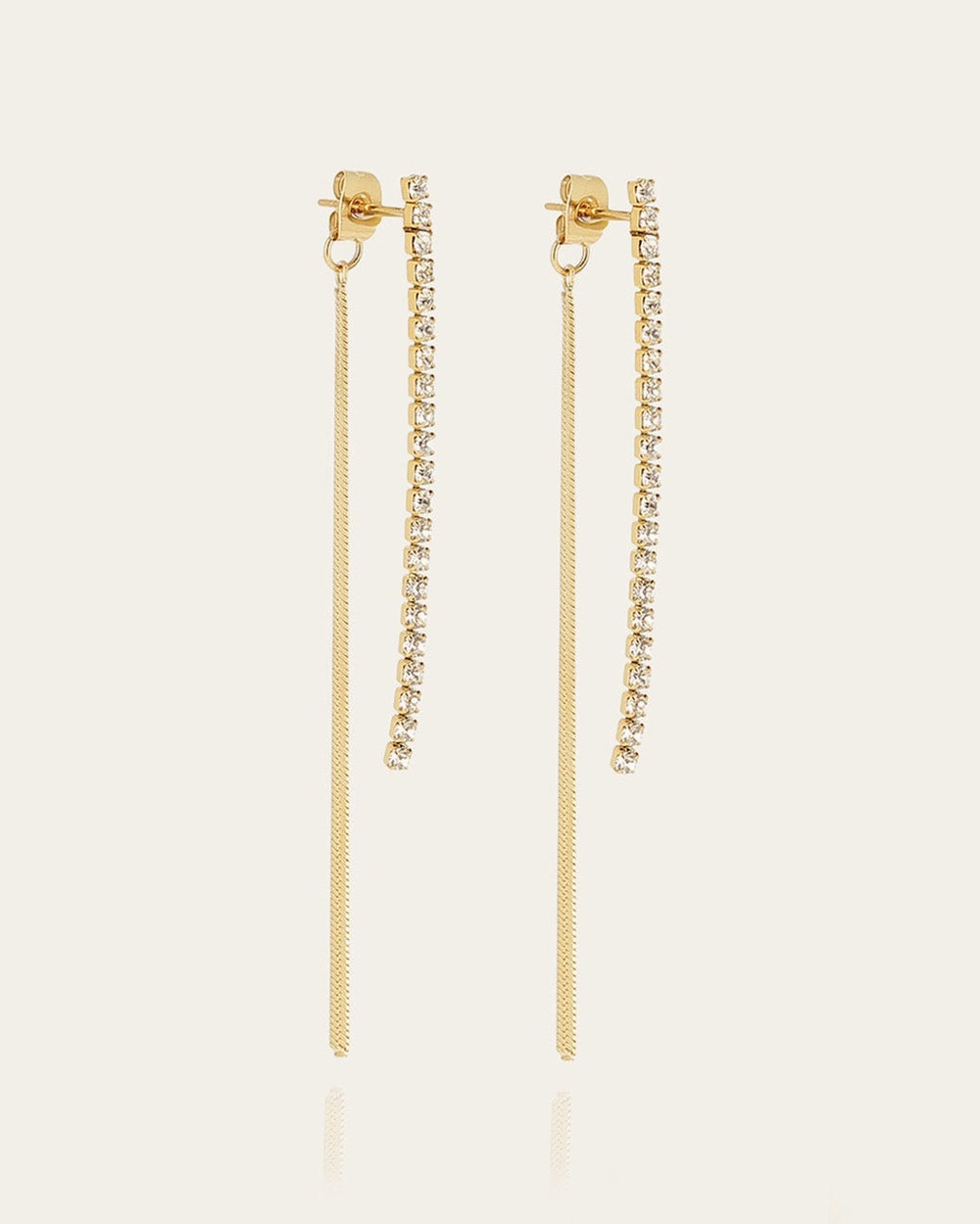 Boucles d'oreilles Akane (Acier doré)