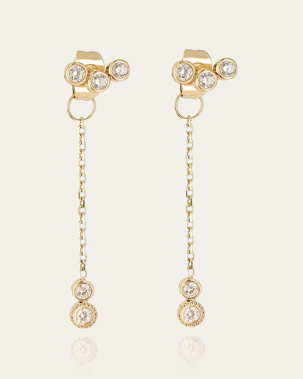 Boucles d'oreilles Giarre (Acier doré)