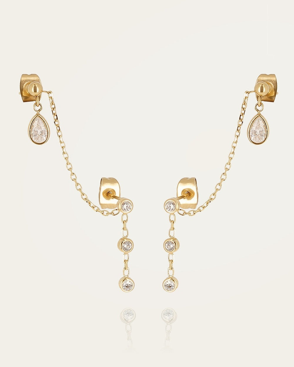 Boucles d'oreilles Paceco (Acier doré)