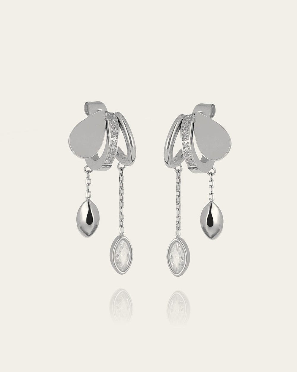 Boucles d'oreilles Dual (Acier)