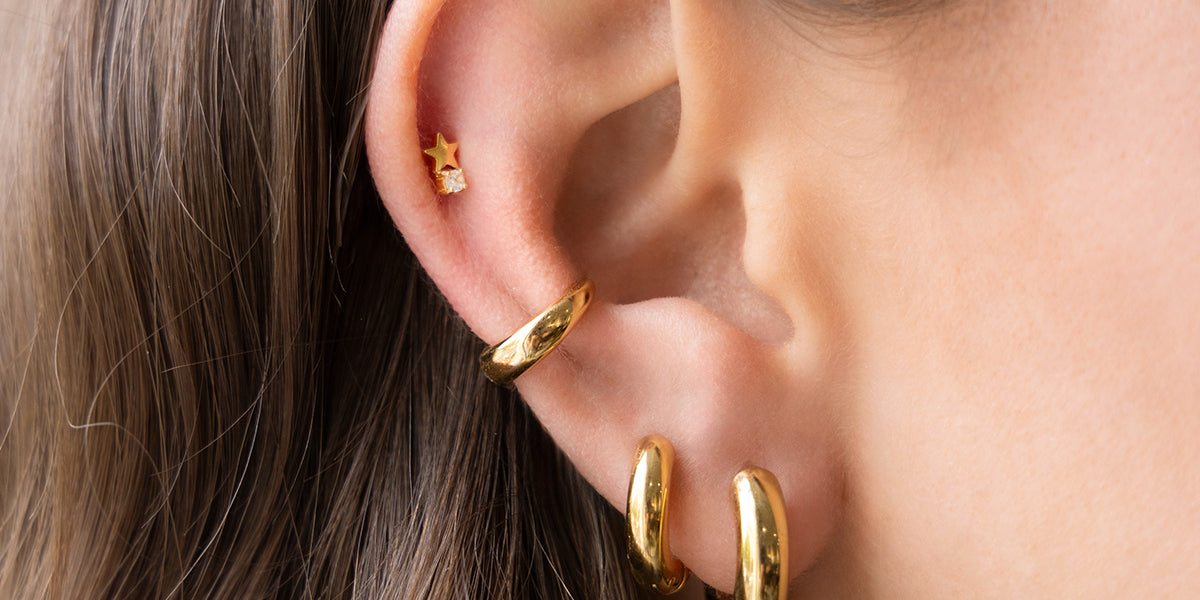 Piercing Winchester (Acier doré) – Zag Bijoux