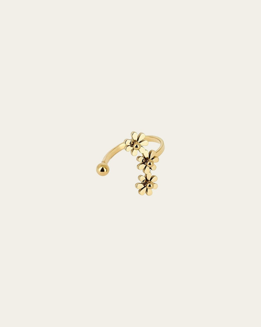 Camélia Earcuff (Gold-plated steel)