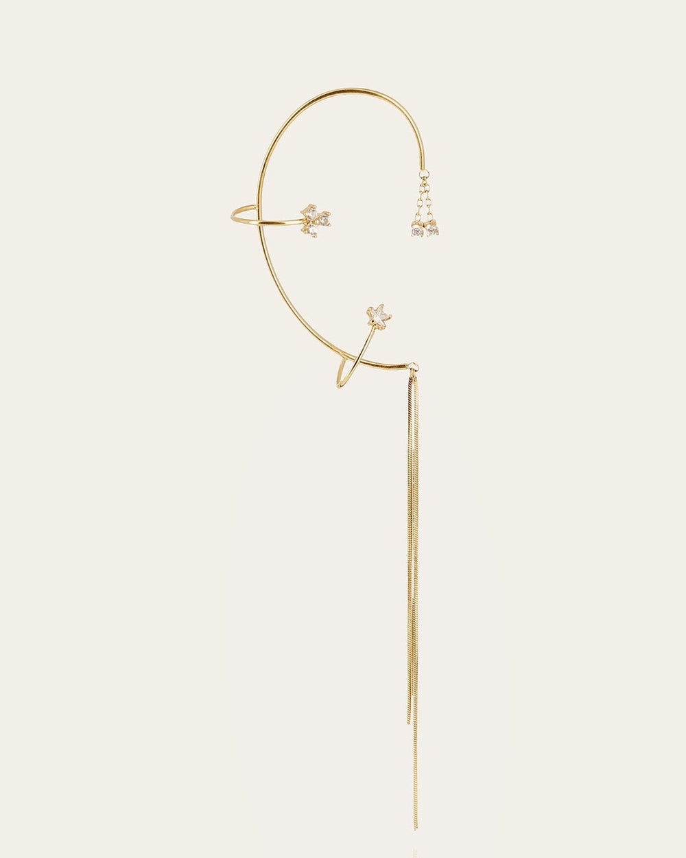 Bijou d'oreille Essenza (Acier doré)
