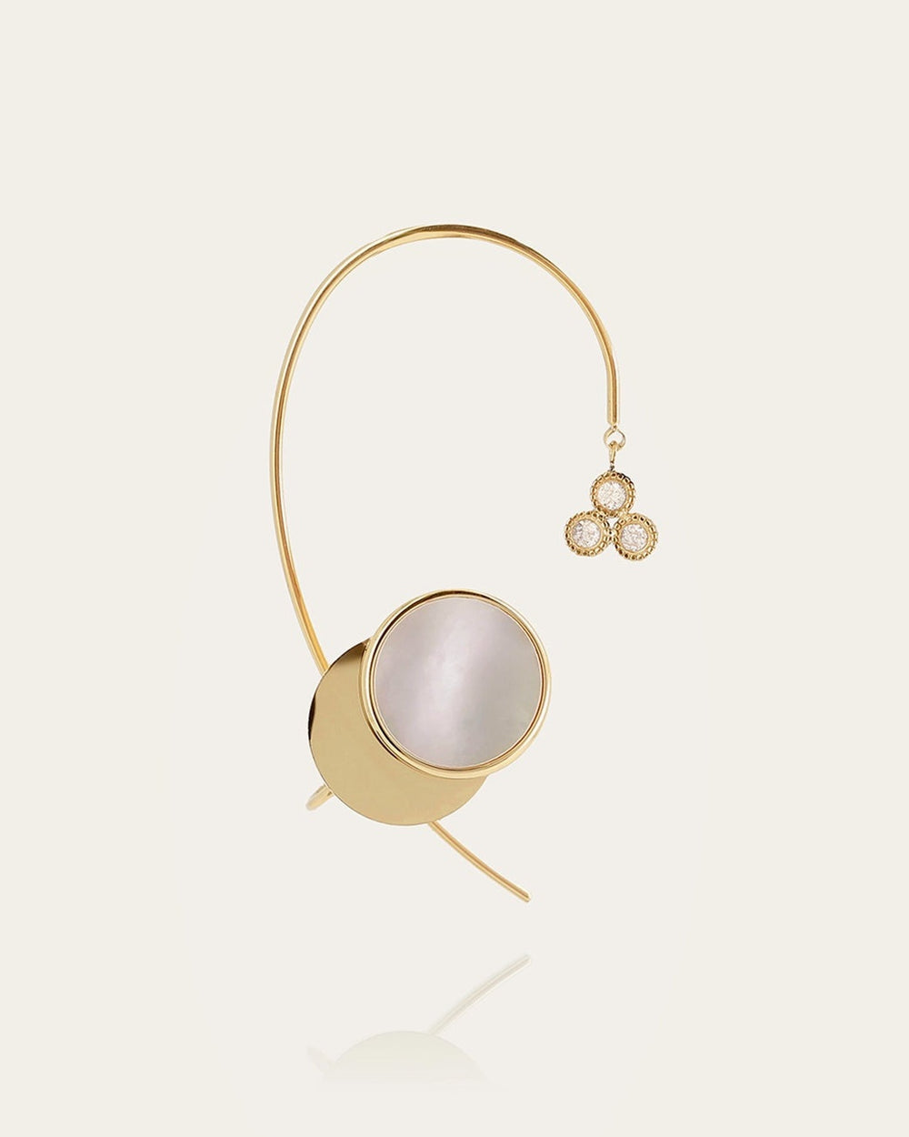 Bijou d'oreille Aro (Acier doré)