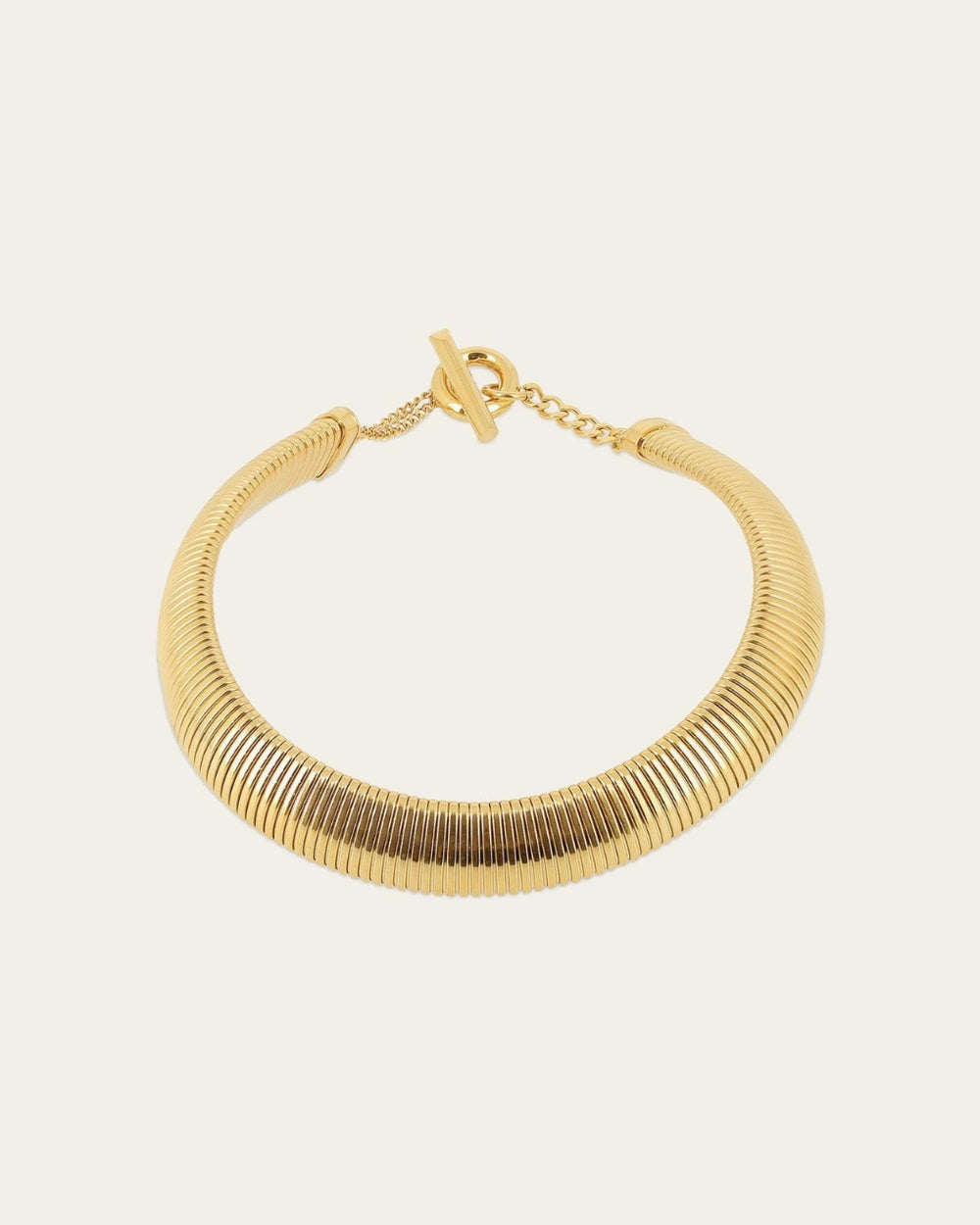 Lucide Bangle Necklace (Gold-plated Steel)