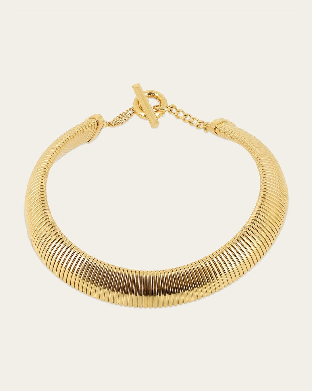 Collier Jonc Lucide (Acier doré)